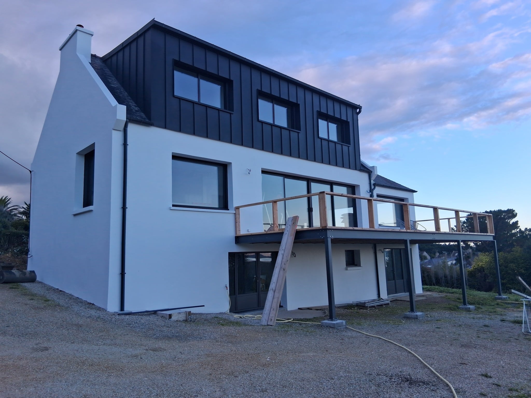 chantier carantec - menuiserie seité