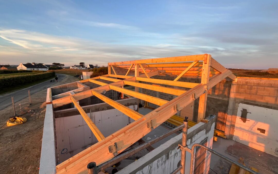 Charpente et bardage Douglas SNSM Cléder