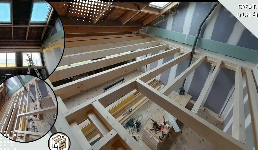 Chantier en cours : Création d’étage & isolation placo