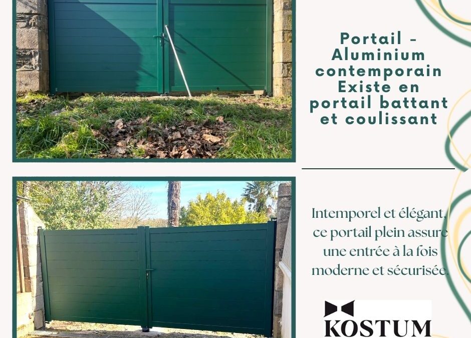 Guide complet pour installer un portail aluminium connecté Finistère Nord