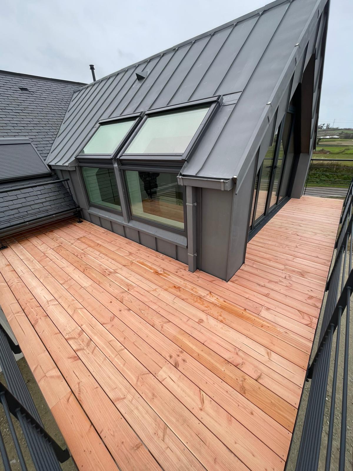 terrasse douglas menuiserie seite cléder