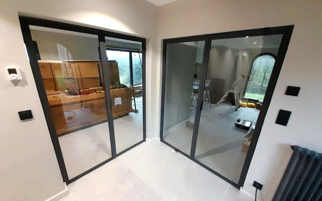 Porte coulissante intérieur sur mesure à Cléder – Menuiserie Séïté